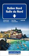Italien Nord Strassenkarte 1:650 000. 1:650'000