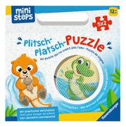 Ravensburger ministeps 4589 Plitsch-Platsch-Puzzle Lieblingstiere - Outdoor- & Badespielzeug, Spielzeug ab 1 Jahre, inklusive praktischer Netztasche